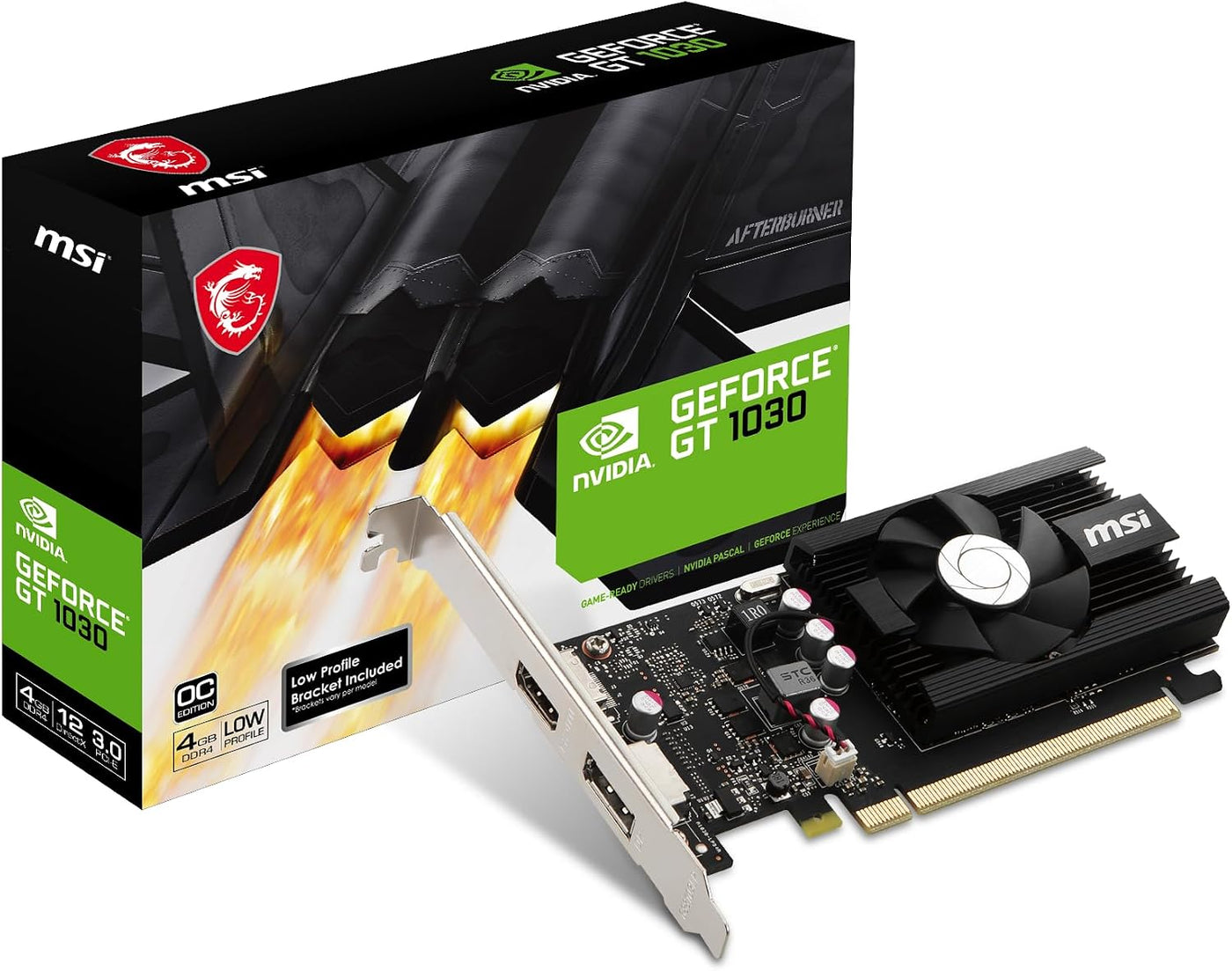 MSI Gaming GeForce GT 1030 4GB DDR4 64-bit Soporte HDCP DirectX 12...