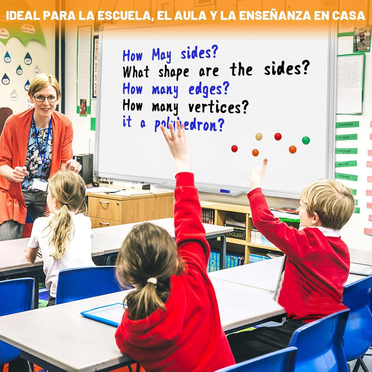 Pizarra de Borrado en Seco para Pared 72"x40" Pizarra Magnética de Presentación de Aluminio con Bandeja Larga para Bolígrafos, Pizarra Blanca Montada en la Pared para Escuela, Oficina y Hogar