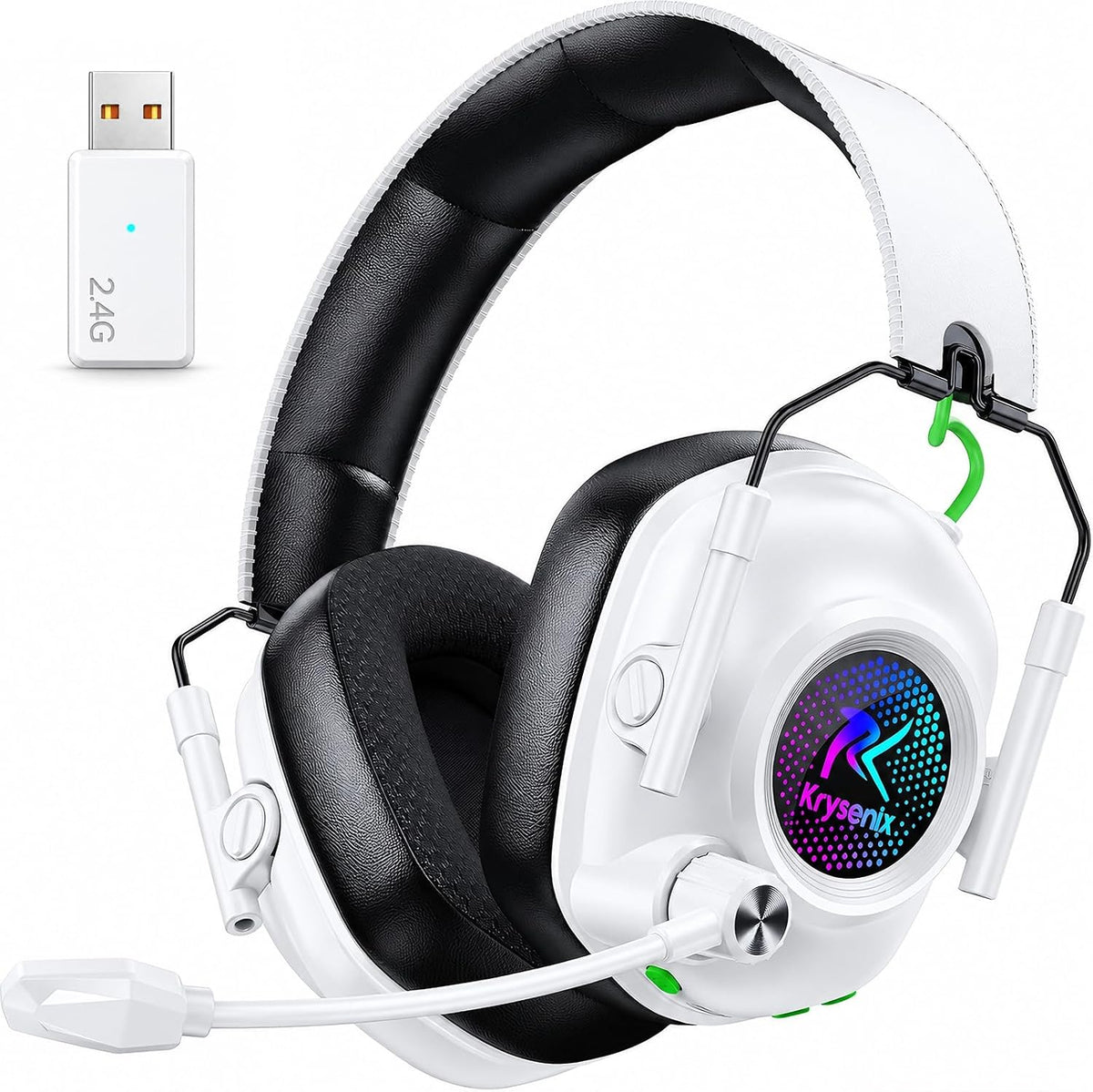 Auriculares inalámbricos para juegos con micrófono para PS5, PS4, PC, Mac