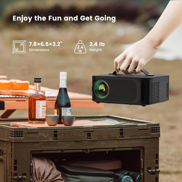Projector-4K with WiFi and Bluetooth: [50W DoIby\/AI Auto Focus\/Bu...