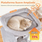 Taoqimiao Árbol para gatos resistente, torre de gato resistente de 73
