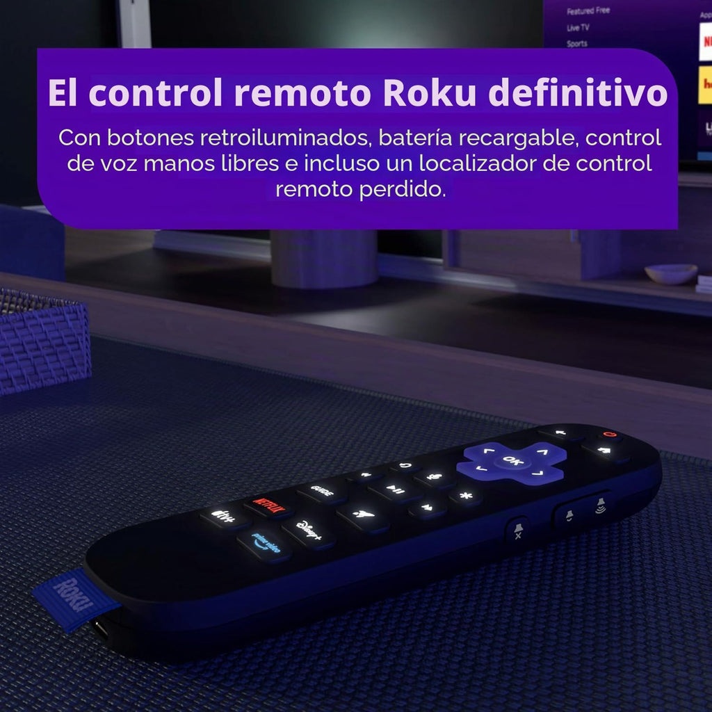 Roku Ultra - Ultimate Streaming Player (renovado) - Dispositivo de transmisión 4K para TV con HDR10+, Dolby Vision y Atmos - Bluetooth y Wi-Fi 6 - Control remoto por voz recargable Pro con botones