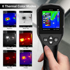 Pistola de cámara de imágenes térmicas, termómetro infrarrojo AIOMEST con resolución TISR de 240 × 240, frecuencia de actualización de 25 Hz, -4 °F a 1022 °F para HVAC, inspección del hogar