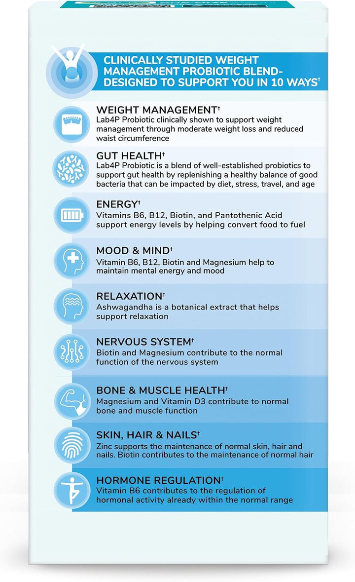 Health &amp; Her Probióticos para el control de peso para mujeres,...