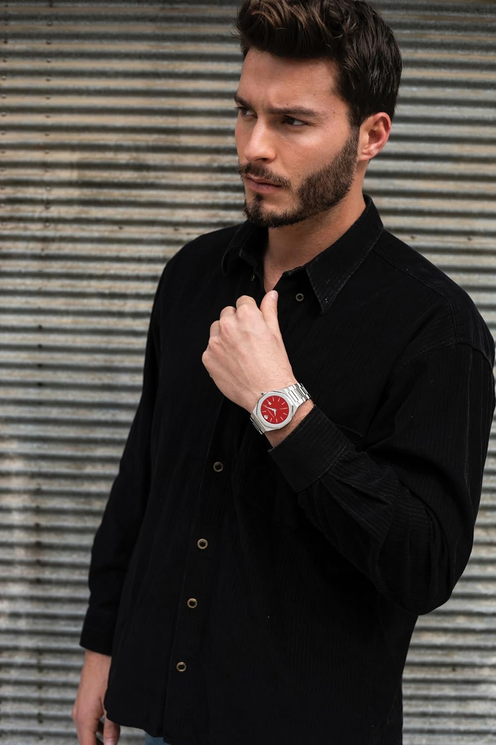 PIERRE RICHARDSON PR5428 Reloj de lujo para hombre – Movimiento de cuarzo japonés, acero inoxidable, 41mm, 5ATM resistente al agua, cristal de zafiro resistente a los arañazos – Reloj de vestir