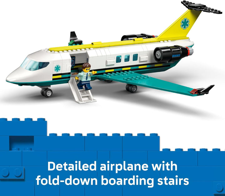 LEGO Juguete de construcción de avión de ambulancia aérea