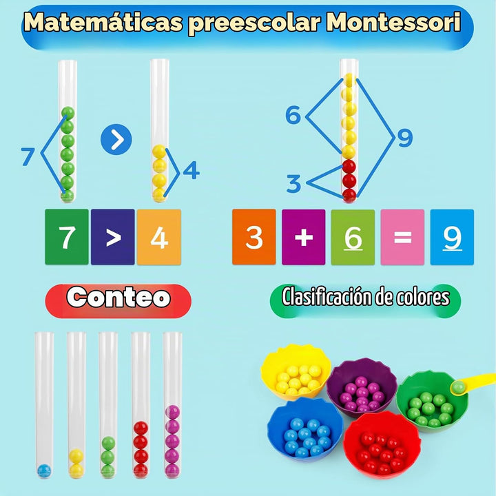 Juguetes de conteo y clasificación de color,Juegos de matemáticas |...