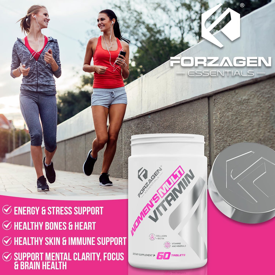 Forzagen Essentials - Multivitaminas con colágeno y biotina para mu...