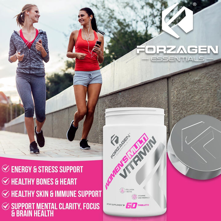 Forzagen Essentials - Multivitaminas con colágeno y biotina para mu...