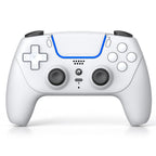 Controlador inalámbrico MOOGOLE compatible con PS5, PC, MAC y móvil - Blanco