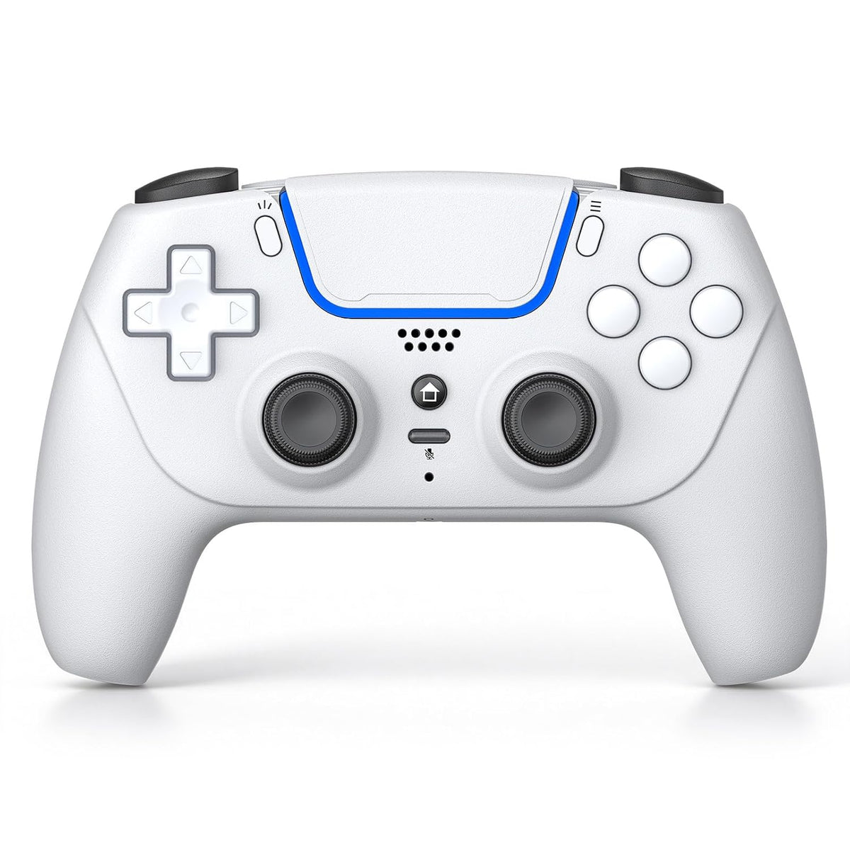 Controlador inalámbrico MOOGOLE compatible con PS5, PC, MAC y móvil - Blanco