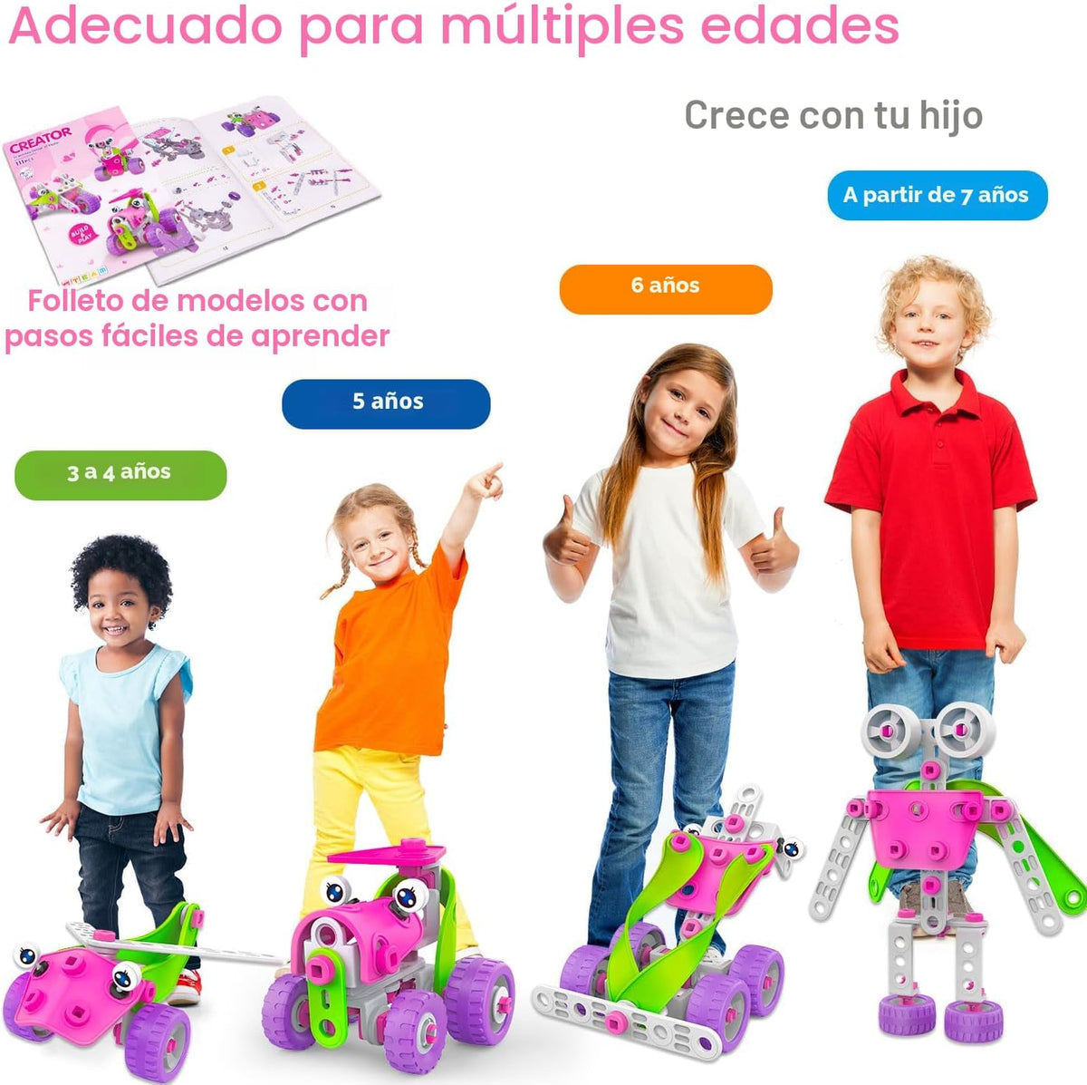 Juguetes educativos STEM para niñas de 4, 5, 6, 7, 8+ años, regalos de cumpleaños de Navidad