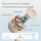 JISULIFE Ventilador turbo portátil portátil recargable 4000mAh 5 ve...