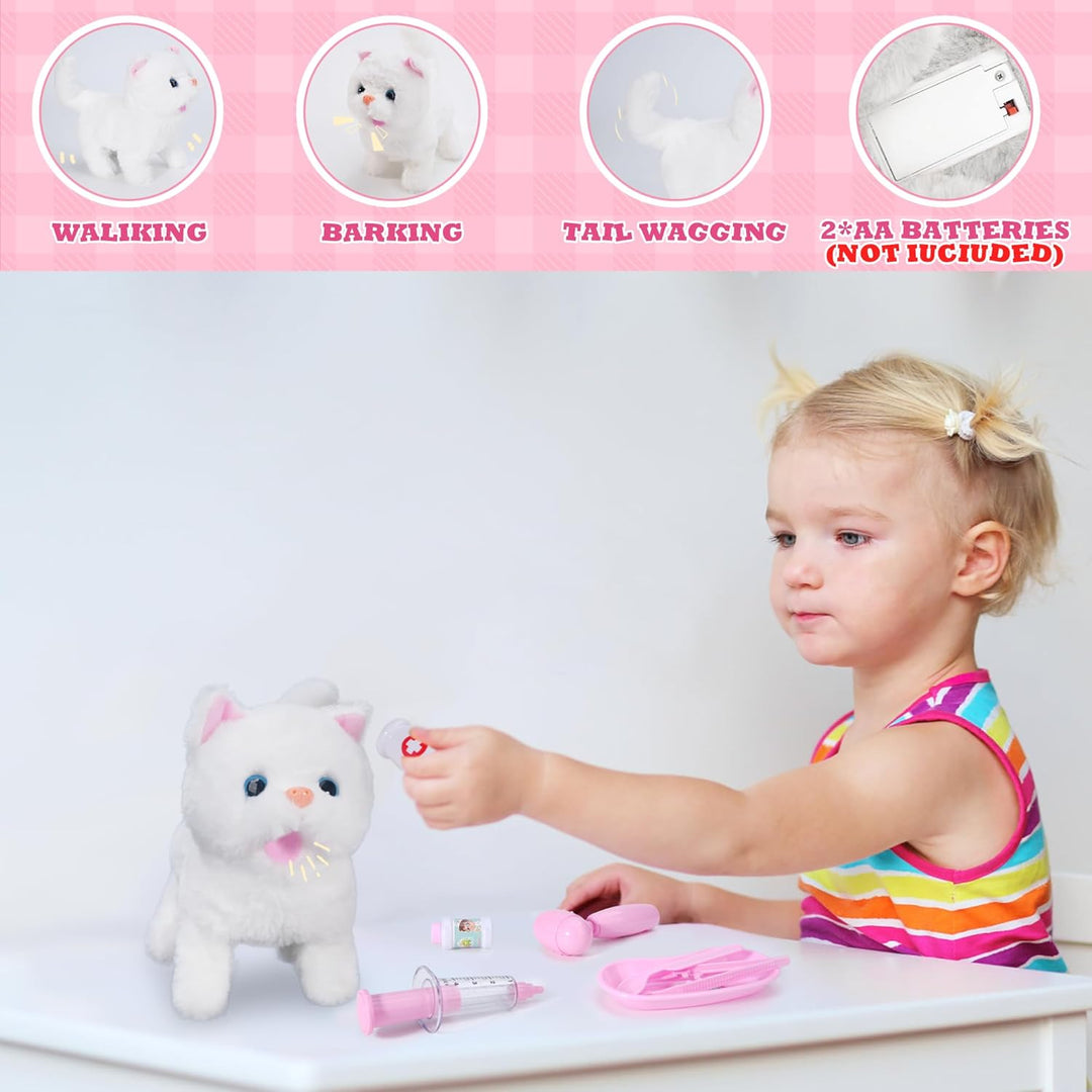 Kit de médico para niñas, juegos de veterinarios para niños, juego...