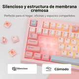 MechLands Aula S102 - Teclado de membrana para juegos con teclado n...