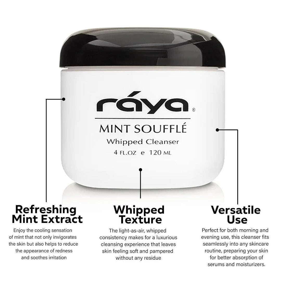 Raya Mint Soufflé Limpiador facial (102) - Lavado facial para piele...