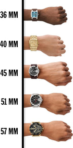 Reloj Diesel para hombre D-Rush de tres agujas en acero inoxidable color gunmetal (Modelo: DZ2229)
