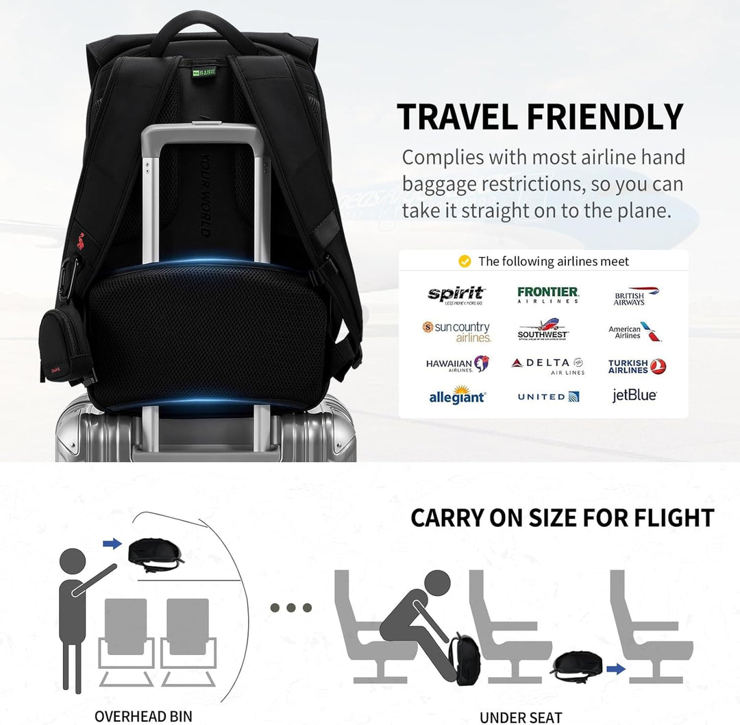 OIWAS Mochila para laptop para hombre, mochila de viaje para laptop...