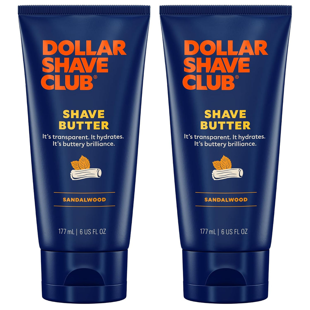 Dollar Shave Club | Mantequilla para afeitar 6 onzas (paquete de 2)...