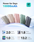 NIU - Cargador portátil 3 en 1, cargador de batería de carga rápida...