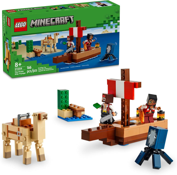 LEGO Minecraft The Pirate Ship Voyage juego de juguete de
