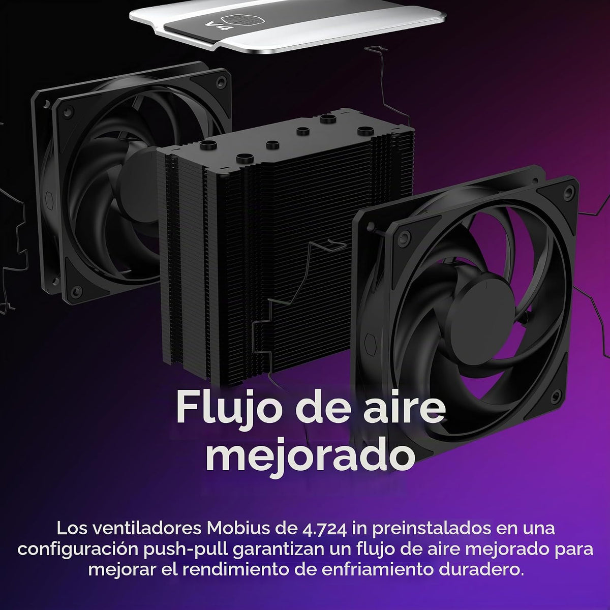 Caja para PC Cooler Master Q300L V3 Micro-ATX + enfriador de aire p...