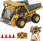 Camión volquete RC 1:64, mini juguete de escritorio con control remoto para
