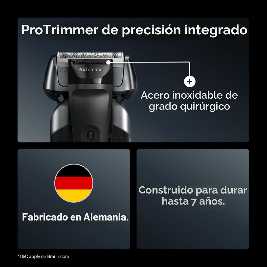 Braun Series 8 8567cc Maquinilla de afeitar eléctrica para hombre,...