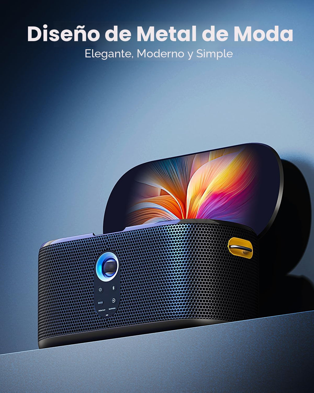 Ikarao - Máquina inteligente de karaoke, pantalla integrada de 10.1 pulgadas con letra para adultos y niños, 2 micrófonos inalámbricos de carga automática, altavoz Bluetooth portátil con sistema PA