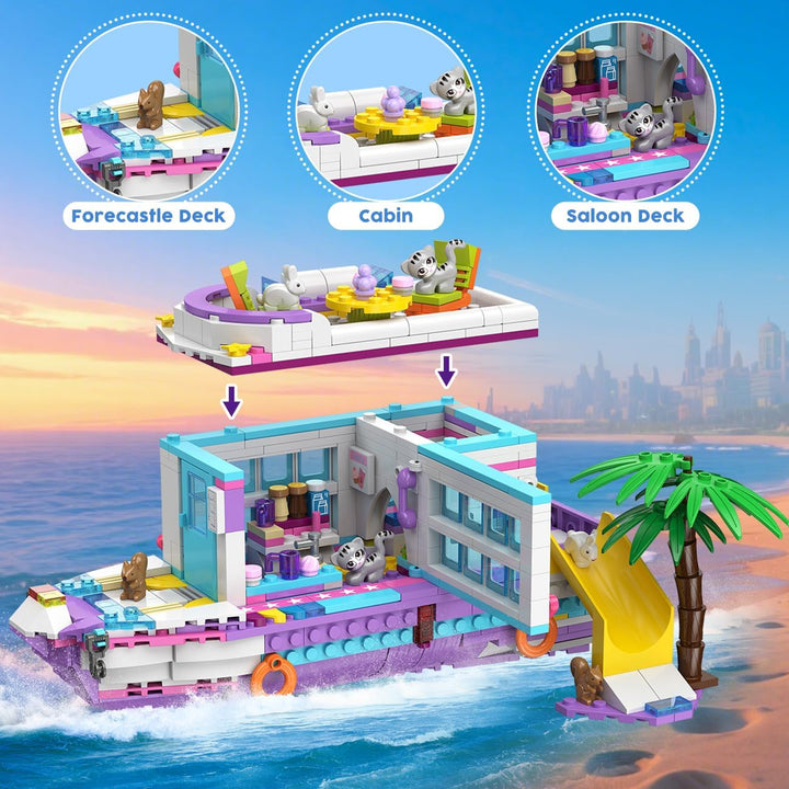 HOGOKIDS Juego de juguetes de construcción de aviones 3 en