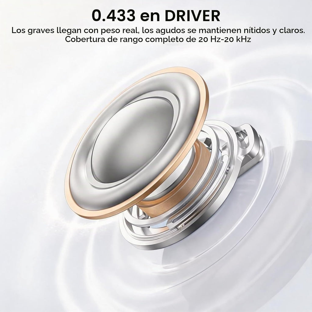 Auriculares inalámbricos con cancelación activa de ruido, sonido de alta