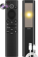 Mando a distancia solar de repuesto para Samsung Smart TV (2018-2025): célula solar recargable, carga USB-C, voz y Bluetooth, neo, QLED, cristal UHD, marco, terraza, sero, serif y monitor