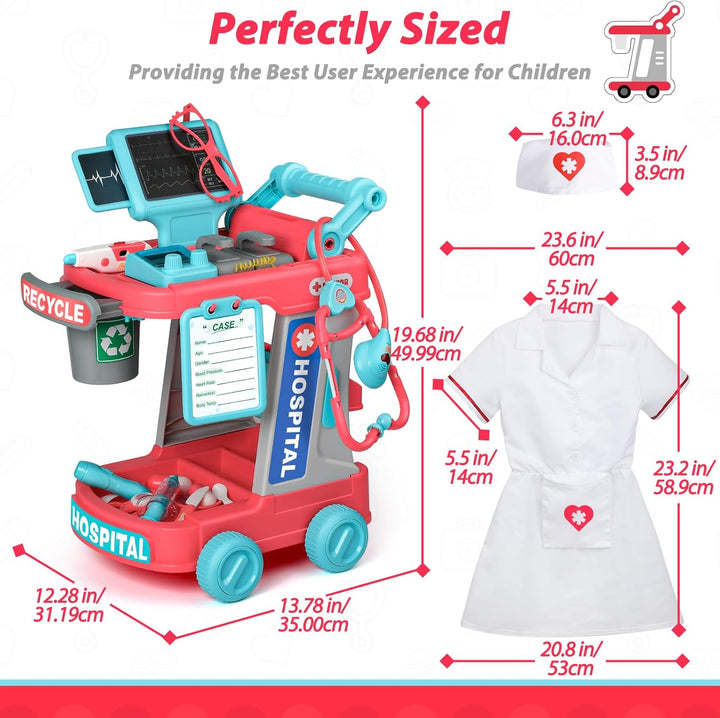 Kit de médico de juguete Liberry para niños pequeños de 2, 3