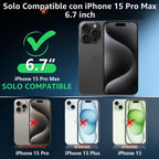 Funda impermeable para iPhone 15 Pro Max 2026, protector de pantalla integrado y protector de cámara de vidrio, a prueba de golpes, IP68 bajo el agua, a prueba de caídas, para iPhone 15 Pro Max de 6.7 pulgadas