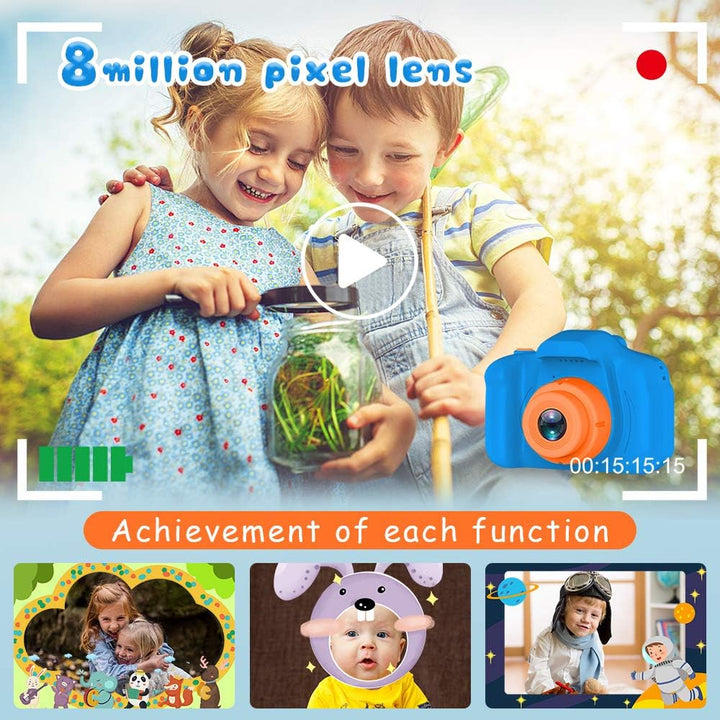 Seckton Cámara de selfie mejorada para niños, regalos de cumpleaños...