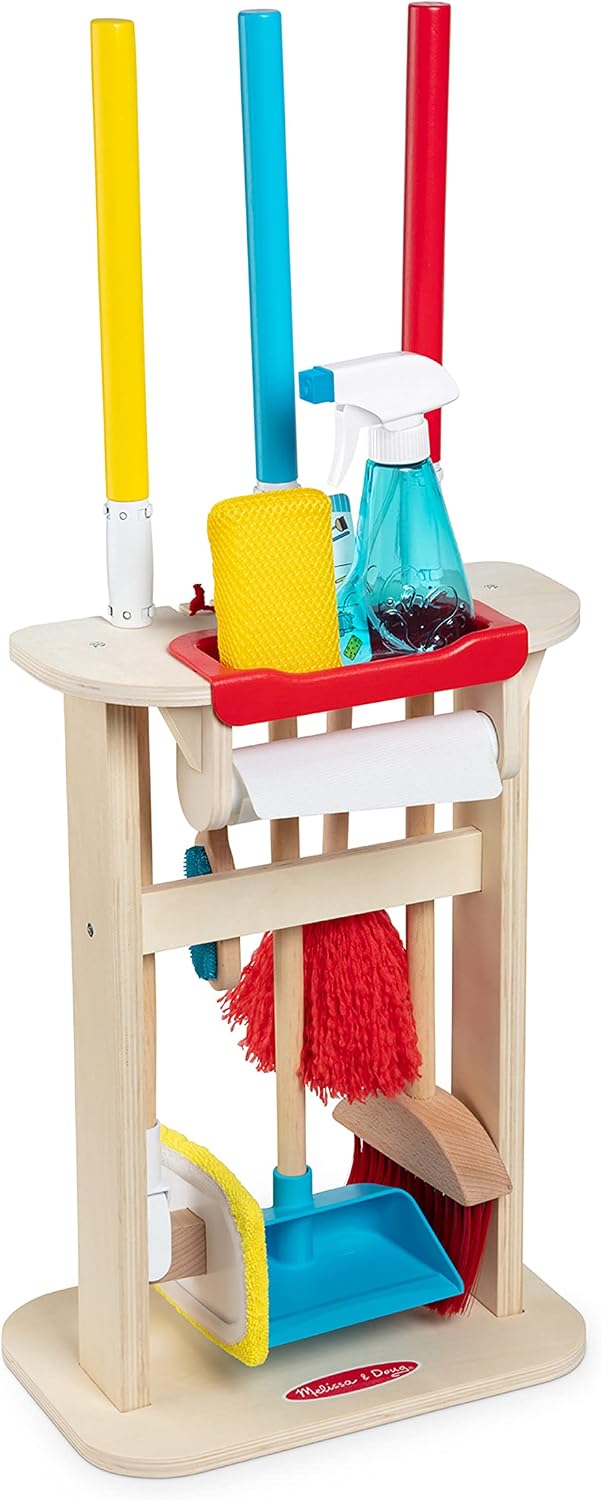 Melissa &amp; Doug Juego de limpieza Deluxe Sparkle &amp; Shine (11...