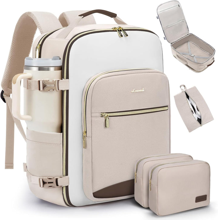 LOVEVOOK Mochila de viaje de 50 litros para mujeres y hombres, equi...