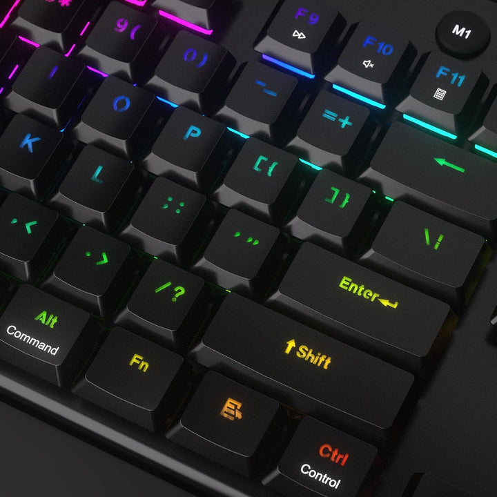 Redragon K618 PRO Teclado mecánico RGB inalámbrico de 3 modos, BT\/...