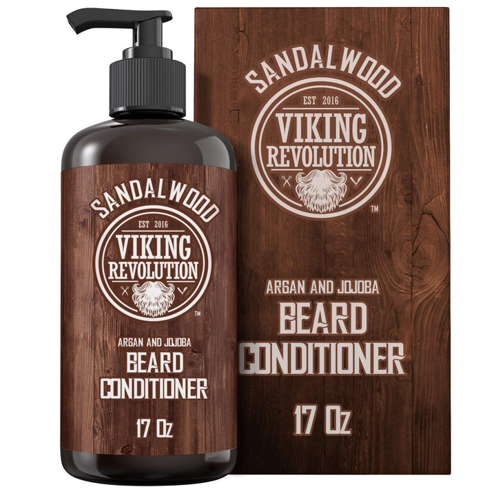 Viking Revolution Acondicionador de barba con aceites de argán y jo...
