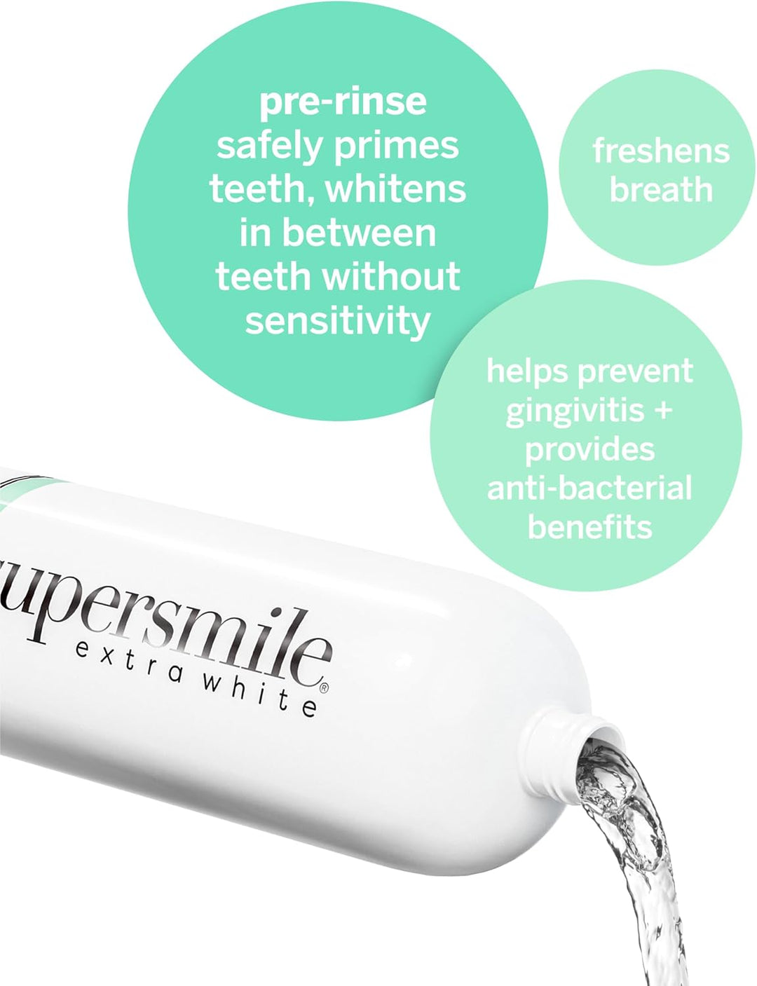 Supersmile Enjuague bucal precepillado para blanquear extra \u2013...