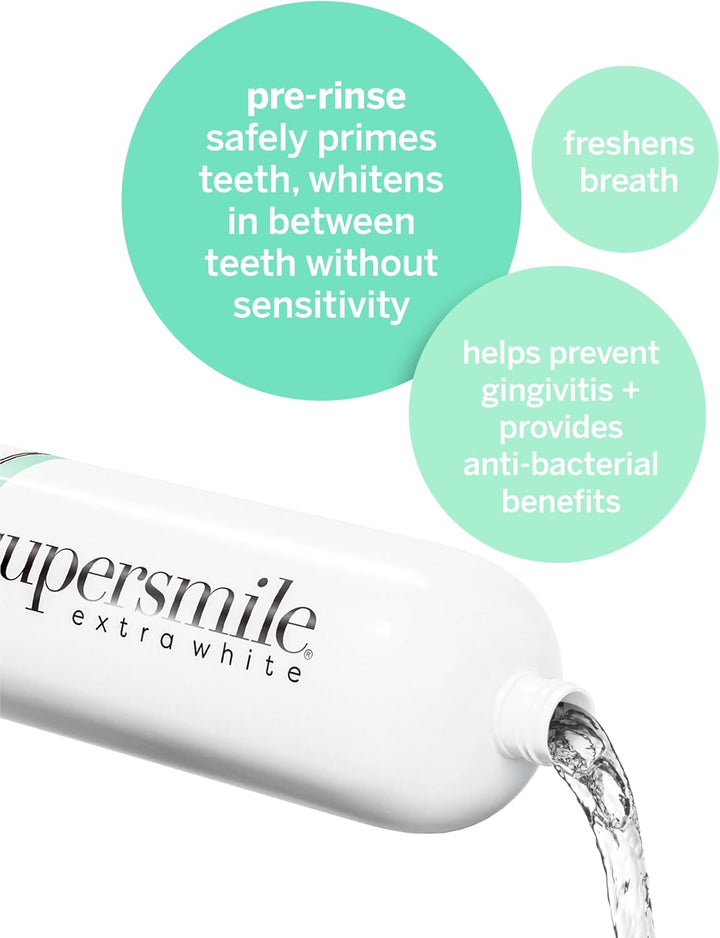 Supersmile Enjuague bucal precepillado para blanquear extra \u2013...