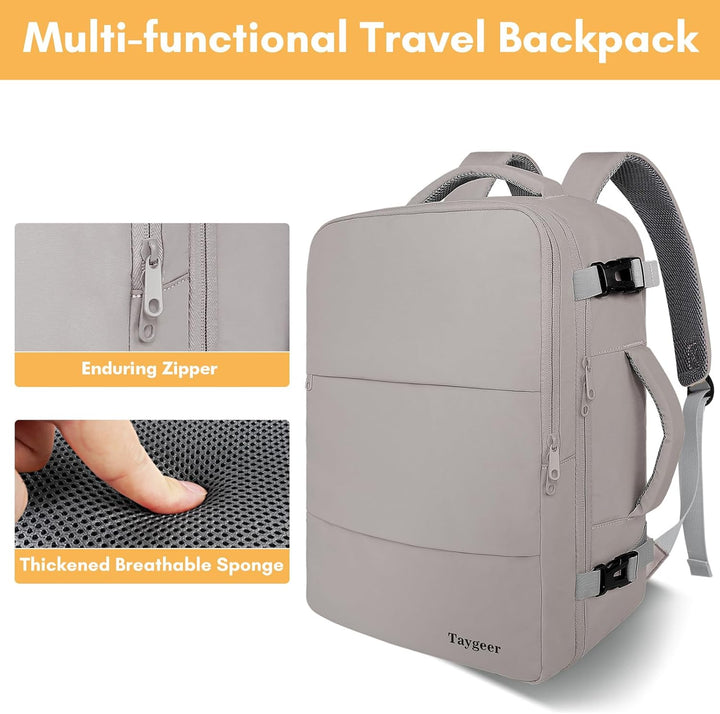Taygeer Mochila para laptop para mujer, mochila para artículos esen...