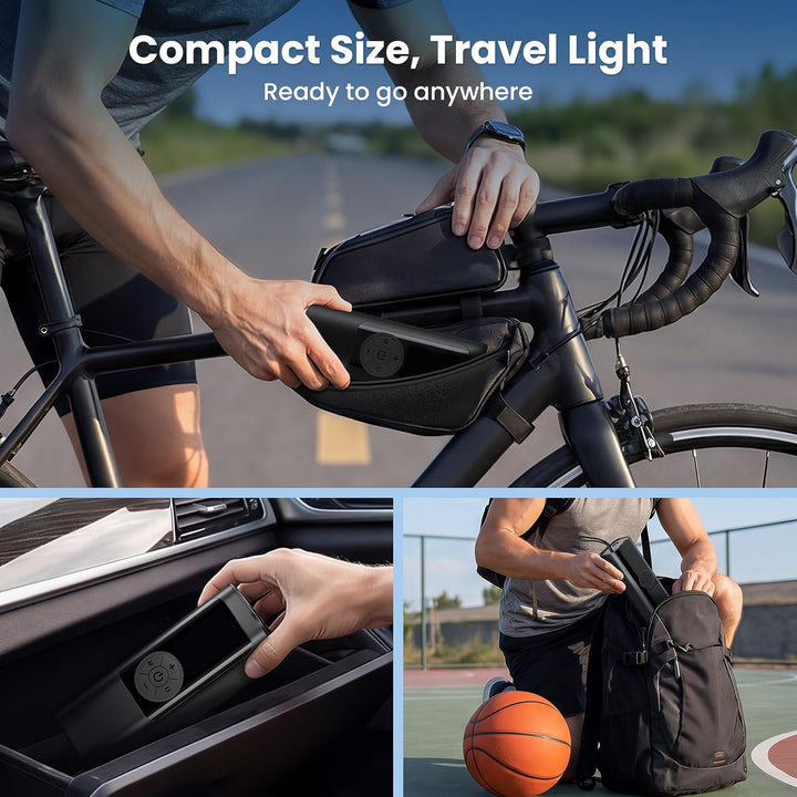 FamilyKit Compresor de aire portátil para inflador de neumáticos, b...