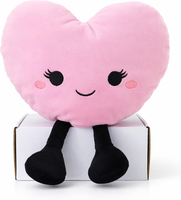 UNIMV Juguete de corazón de peluche calentable y refrigerable, ador...
