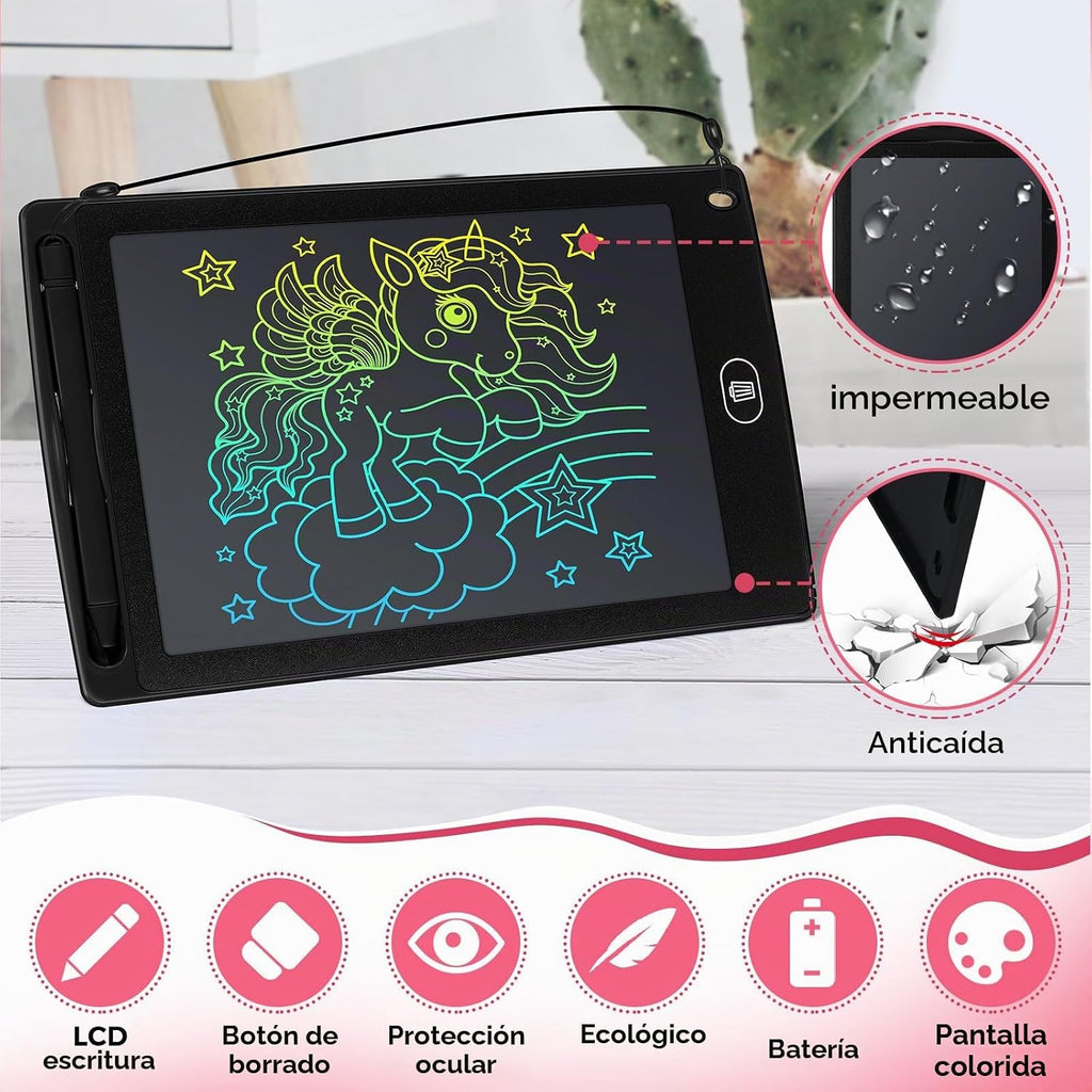 Zhehao Tableta de escritura LCD de 32 piezas para niños 8.5 "borrable
