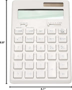 MUJI 37355538 Calculadora, Calculadora Normal, Blanco, 12 dígitos (KK-1154MS)