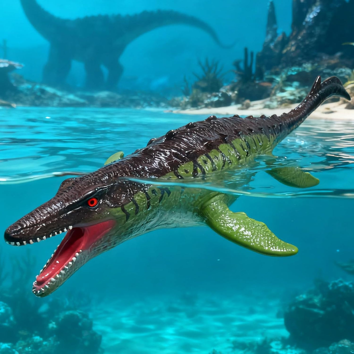 YONGJULE Juguetes grandes de dinosaurios Mosasaurus de 32