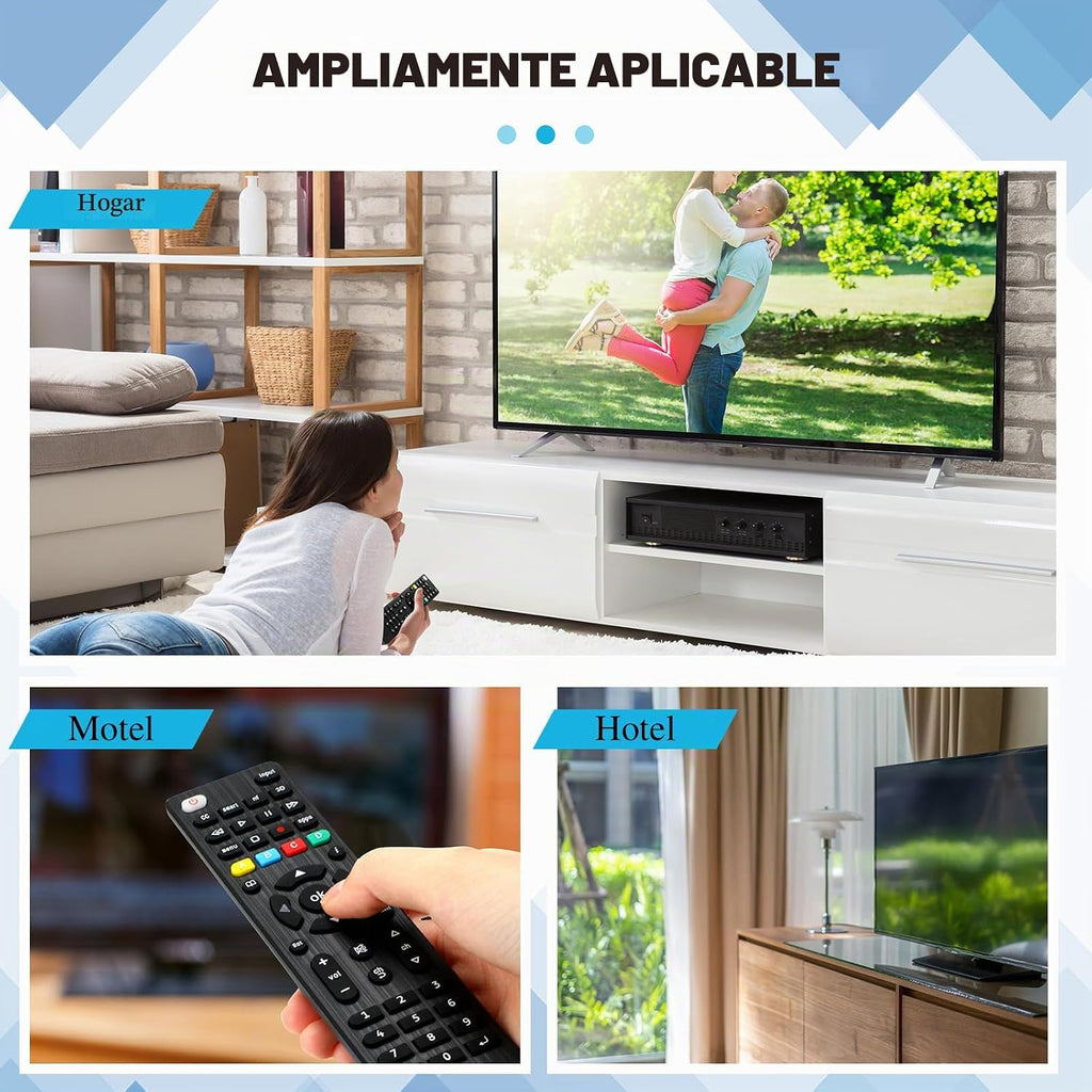 Paquete de 50 unidades de repuesto universales para TV, compatible con todos los televisores inteligentes, LED, LCD, HDTV, serie 3D, para motel, hotel, hogar de ancianos, regular