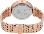 Armani Exchange A|X Reloj para Mujer, Reloj de Acero Inoxidable de Tres Manecillas para Mujer