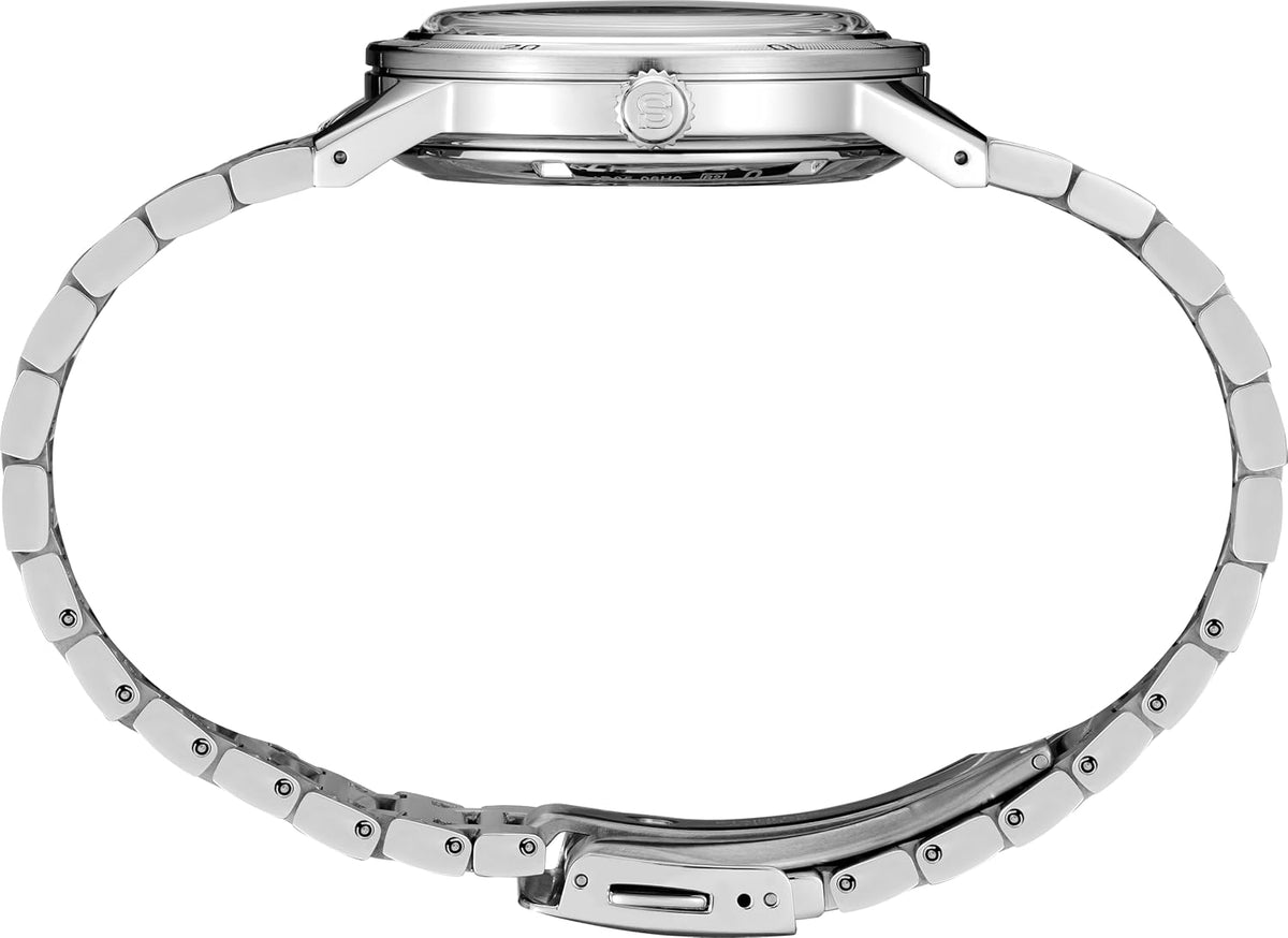 Reloj Seiko para Hombre - Colección Presage - con Calendario de Fecha, Resistencia al Agua de 50M, Caja Trasera Transparente con Tornillo, Diámetro de Caja de 39.5mm